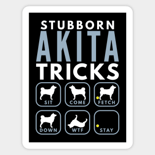 Stubborn Akita Inu Tricks - Dog Training Sticker